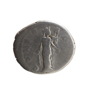 Denarius, Faustina the Younger (ca. 130–176; Roman empress 161–176) (Augusta 147–161). Obl: Draped