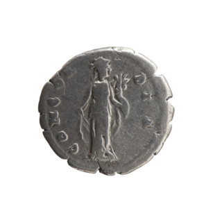 Denarius, Faustina the Younger (ca. 130–176; Roman empress 161–176; Augusta), bust of Faustina II