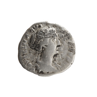 Denarius, Faustina the Younger (ca. 130–176; Roman empress 161–176) (Augusta 147–161). Obverse: