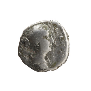 Denarius of Faustina the Younger (ca. 130–176; Roman empress 161–176; Augusta), ca. 147–161.