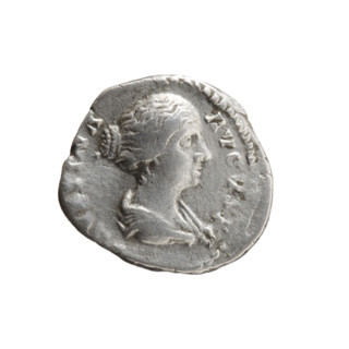 denarius, Faustina the Younger (ca. 130–176; Roman empress 161–176) (Augusta 147–161). Draped bust