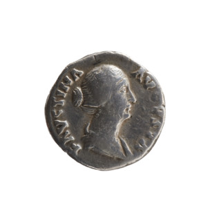 Denarius of Faustina the Younger (ca. 130–176; Roman empress 161–176; Augusta), ca. 147–161.