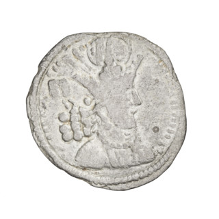 Drachma, Shapur II (ruler of Persia; 309–379). Obverse: bust of Sapor II facing right; wearing a