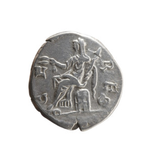 Denarius, Faustina the Younger (ca. 130–176; Roman empress 161–176), Marcus Aurelius (121–180;