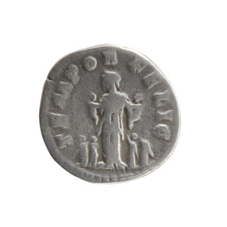 Denarius, Marcus Aurelius (121–180), issuer; Faustina the Younger (ca. 130–176), personifications: