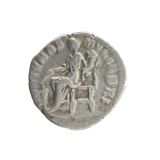 Denarius depicting Faustina the Younger (ca. 130–176; Roman empress 161–176) and Marcus Aurelius