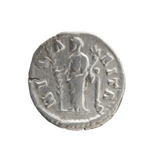 Denarius of Faustina the Younger (ca. 130–176), Roman empress 161–176; issuer Marcus Aurelius