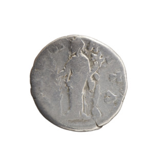 Denarius, Faustina the Younger (ca. 130–176; Roman empress 161–176); Marcus Aurelius (121–180;