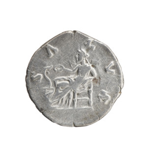 Denarius, Faustina the Younger (ca. 130–176; Roman empress 161–176), Marcus Aurelius (121–180;