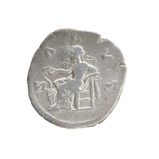 Denarius of Faustina the Younger (ca. 130–176; Roman empress 161–176), Marcus Aurelius (121–180;