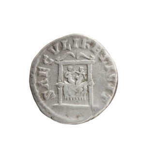 Denarius of Faustina the Younger (ca. 130–176), Roman empress 161–176; issue: Marcus Aurelius