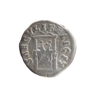 Denarius of Faustina the Younger (ca. 130–176), wife of Marcus Aurelius (121–180). Obverse: bust of