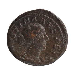 Marcus Aurelius (121–180; Roman emperor 161–180), issuer; Faustina the Younger (c.130–176; Roman