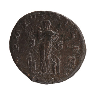 Marcus Aurelius (121–180; Roman emperor 161–180), issuer. Faustina the Younger (c.130–176; Roman