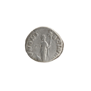Denarius, Faustina the Younger (ca. 130–176; Roman empress 161–176), Marcus Aurelius (121–180;