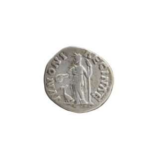 Denarius of Faustina the Younger (ca. 130–176), Roman empress 161–176; issuer: Marcus Aurelius