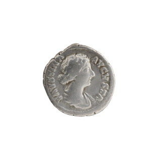Denarius, Faustina the Younger (ca. 130–176; Roman empress 161–176), Marcus Aurelius (121–180;