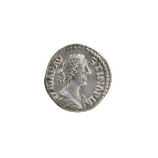 Denarius, Faustina the Younger (ca. 130–176; Roman empress 161–176) (posthumous), issuer Marcus