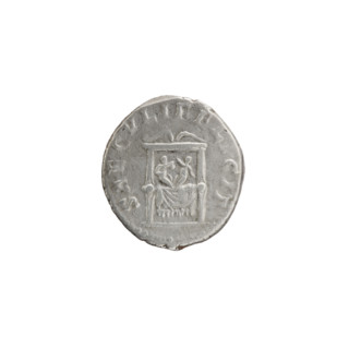 Denarius, Faustina the Younger (ca. 130–176; Roman empress 161–176), Marcus Aurelius (121–180;