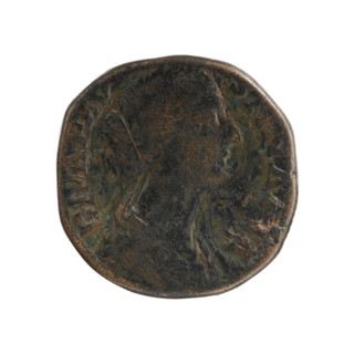 Sestertius, Faustina the Younger (ca. 130–176; Roman empress 161–176) (posthumous issue), Marcus