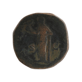 Sestertius, Faustina the Younger (ca. 130–176; Roman empress 161–176) (posthumous), issuer Marcus