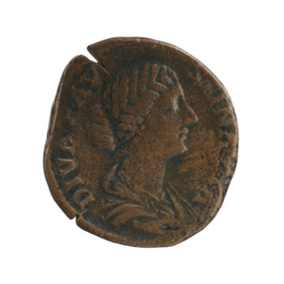 Sestertius, Marcus Aurelius (121–180; Roman emperor 161–180), issuer; Faustina the Younger (c