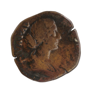 Sestertius, Faustina the Younger (ca. 130–176; Roman empress 161–176) (posthumously), issuer Marcus