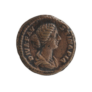 Dupondius/as, Faustina the Younger (ca. 130–176; Roman empress 161–176) (posthumous), Marcus