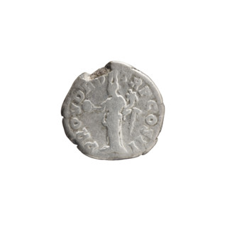 Denarius of Lucius Verus (130–169; Roman emperor 161–169). Obverse: Head of Lucius Verus uncovered