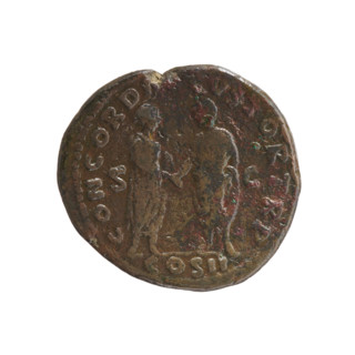 Lucius Verus (130–169; Roman emperor 161–169), issuer; personifications; iconography: globes,