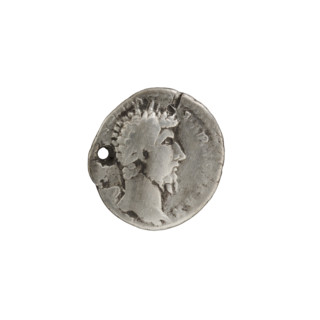 Denarius, Lucius Verus (130–169; Roman emperor 161–169), issuer: Lucius Verus. Obverse: Head of