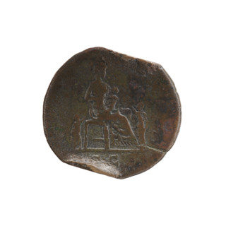 Sestertius, issuer Lucius Verus (130–169; Roman emperor 161–169). Obverse: Draped bust of Empress