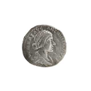 Denarius; obverse: draped bust of Lucilla to the right, inscription LVCILLAE AVG - ANTONINI AVG F;