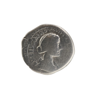 Denarius of Lucius Verus (130–169; Roman emperor 161–169), issued for Lucilla (149–182; Roman