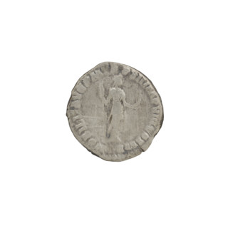 Denarius of Commodus (reigned 177–192). Obverse: Head of Commodus in a laurel wreath facing right,