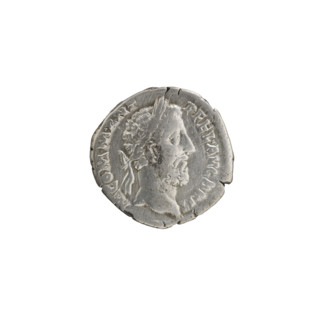 Denarius, Commodus (161–192), issuer: Commodus; obverse: head of Commodus in laurel wreath facing