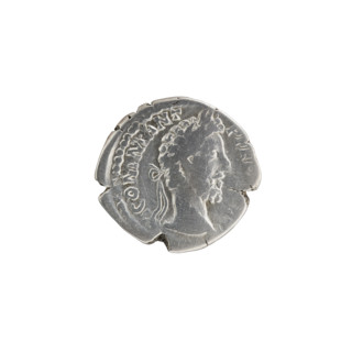 Denarius, Commodus (161–192; Roman emperor 177–192). Obverse: Head of Commodus in laurel wreath