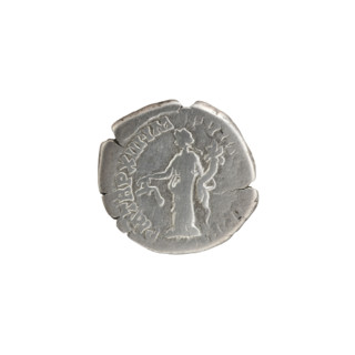 Denarius, Commodus (161–192; Roman emperor 177–192). Obverse: Head of Commodus in laurel wreath