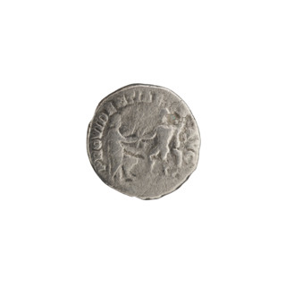 Denarius of Commodus (reigned 177–192). Obverse: Head of Commodus with a laurel wreath facing