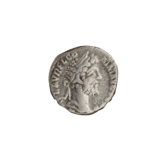 Denarius, Commodus (161–192; Roman emperor 177–192). Obverse: Head of Commodus in a laurel wreath