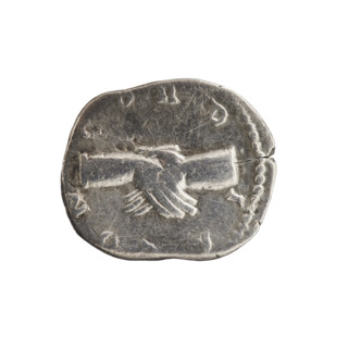 Denarius, Crispina (164–192?; Roman empress 178–192), Commodus (161–192; Roman emperor 177–192)