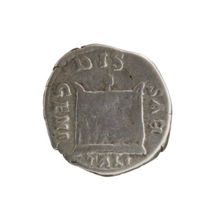 Denarius, Crispina (164–192?, Roman empress 178–192) and Commodus (161–192, Roman emperor 177–192)