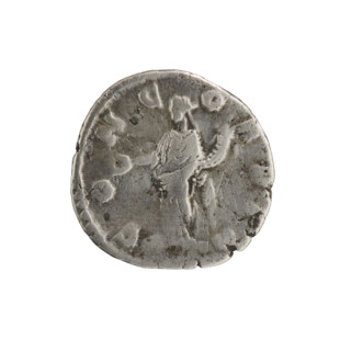 Denarius, Crispina (Roman empress, 164–192?), issue dated 178–183. Obverse: draped bust of Crispina