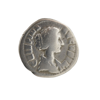 Denarius, Crispina (164–192?; Roman empress 178–192), Commodus (161–192; Roman emperor 177–192)