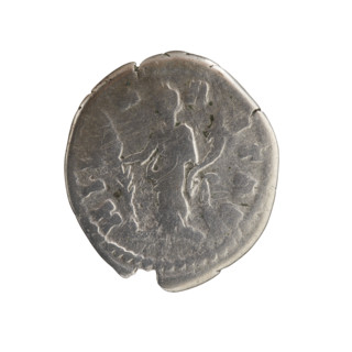 Denarius, Commodus (Roman emperor 177–192) as issuer; Crispina (Roman empress 178–191) depicted.