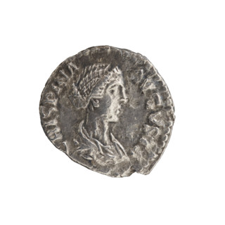 Denarius, Crispina (164–192?; Roman empress 178–192), Commodus (161–192; Roman emperor 177–192)