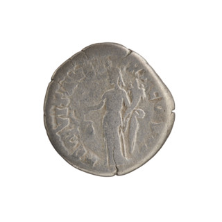 Denarius of Pertinax (emperor 126–193), 193 CE. Obverse: Head of Pertinax in laurel wreath facing