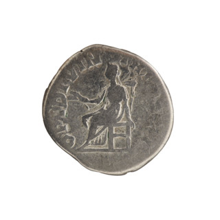 Denarius of Pertinax (emperor 126–193 CE), 193 CE. Obverse: head of Pertinax in a laurel wreath