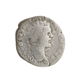 Denarius of Clodius Albinus (ca. 150–197; Roman emperor 193–197), issued during 193–195. Obverse:
