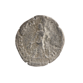 Denarius of Pertinax (126–193), Roman Empire, 193. Obverse: head of Pertinax in laurel wreath